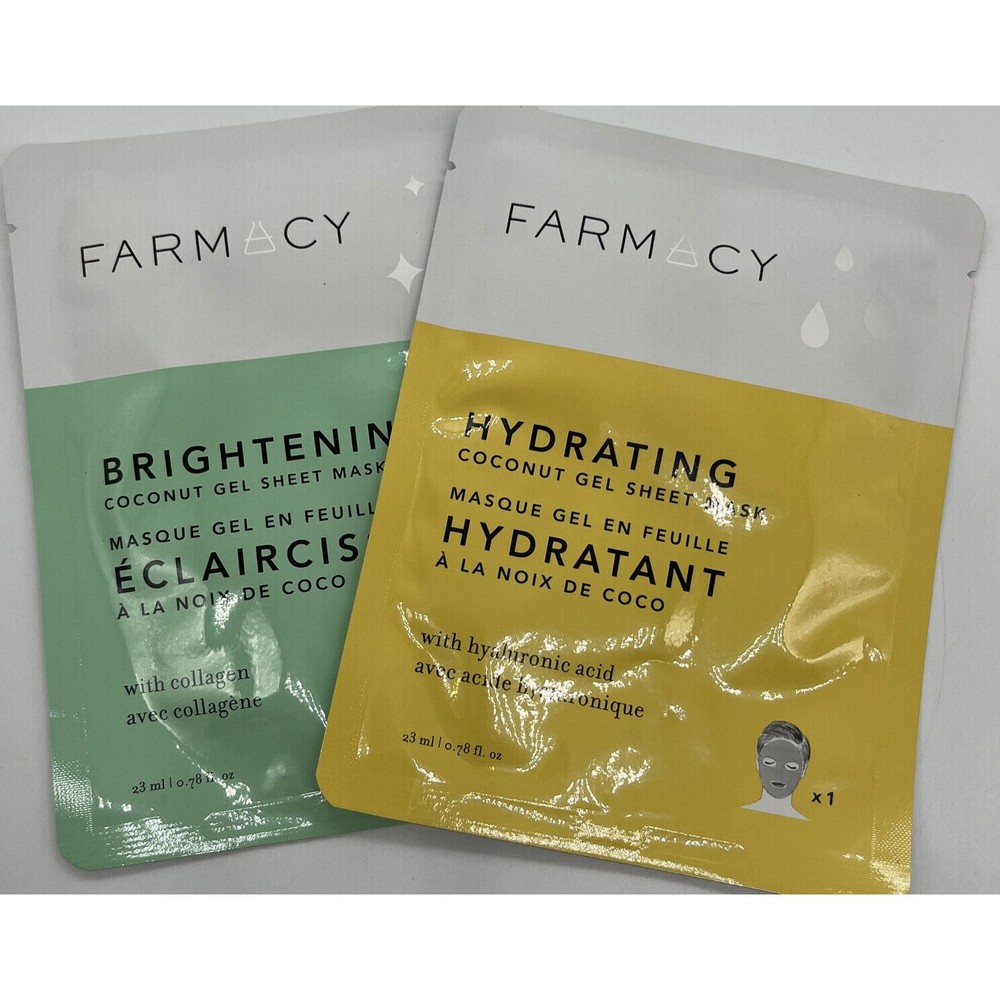 2 Farm cy sheet mask new packaging brightening & one hydrating 23ml each